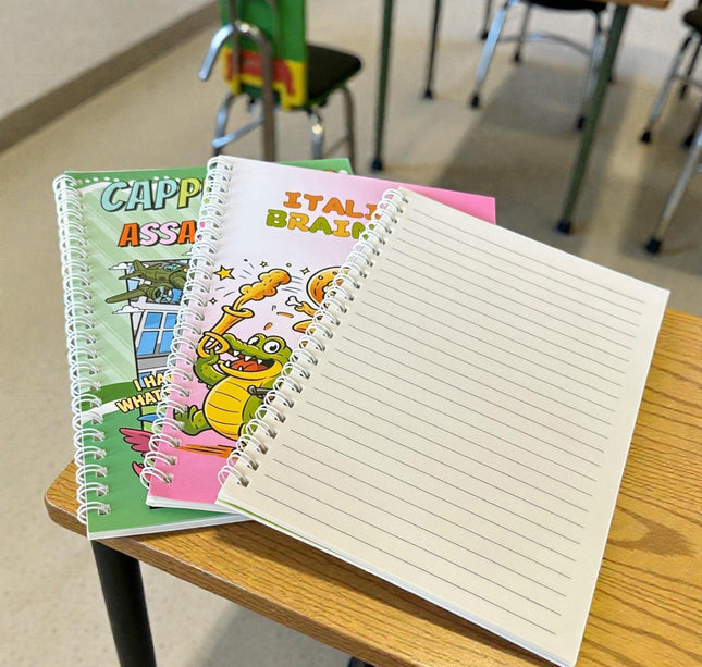 12 Libretas Francesas "Tralalero" $10.5 c/u