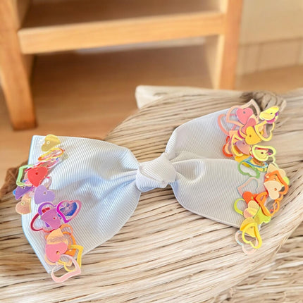 12 Moños Hermosos con Corazones $6.9 c/u