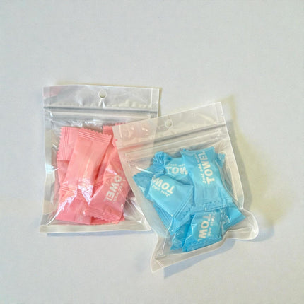12 Sets Toallitas Comprimida (cada Set contiene 10 pastillas) $9.9 c/Set