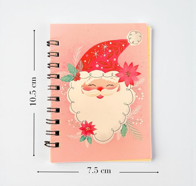 12 Libretitas Navideñas Santa con Lapicero $5.9 c/u