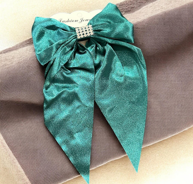 12 Moños Coquette con Pedreria Satin $7.9 c/u