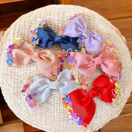 12 Moños Hermosos con Corazones $6.9 c/u