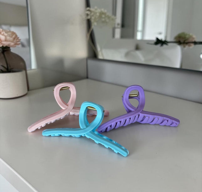 12 Pinzas Matte Lindas Colores $5.5 c/u