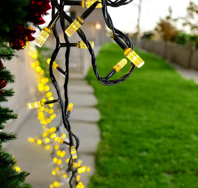 Serie de luz led calida Foco G 10 metros Decoracion Navideña