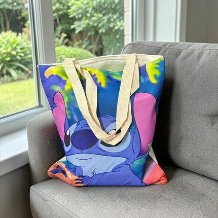 3 Bolsa Sticht Tipo Tote Estampada 37cm*32cm $59 c/u