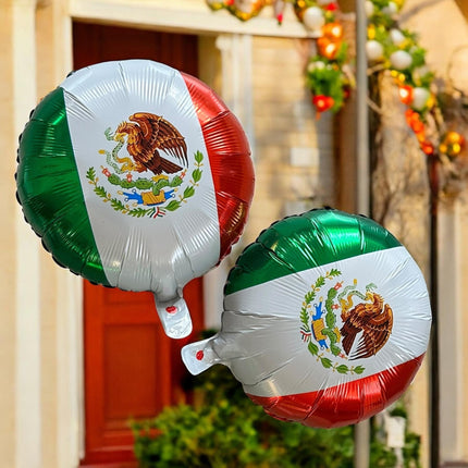 3 Sets de Globos Septiembre banderas $31 c/u