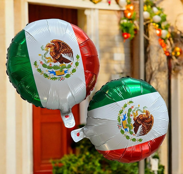 3 Sets de Globos Septiembre banderas $31 c/u