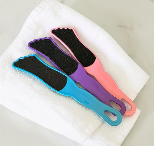 12 Limas para Pies Colores Forma Píecito $4.9 c/u