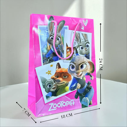 12 Bolsas de Regalo Zootopia 24cm*7cm*18cm $7 c/u
