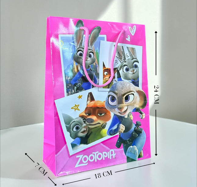 12 Bolsas de Regalo Zootopia 24cm*7cm*18cm $7 c/u