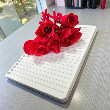 12 Lapiceros San Valentin Rosa con Luz $10.8 c/u