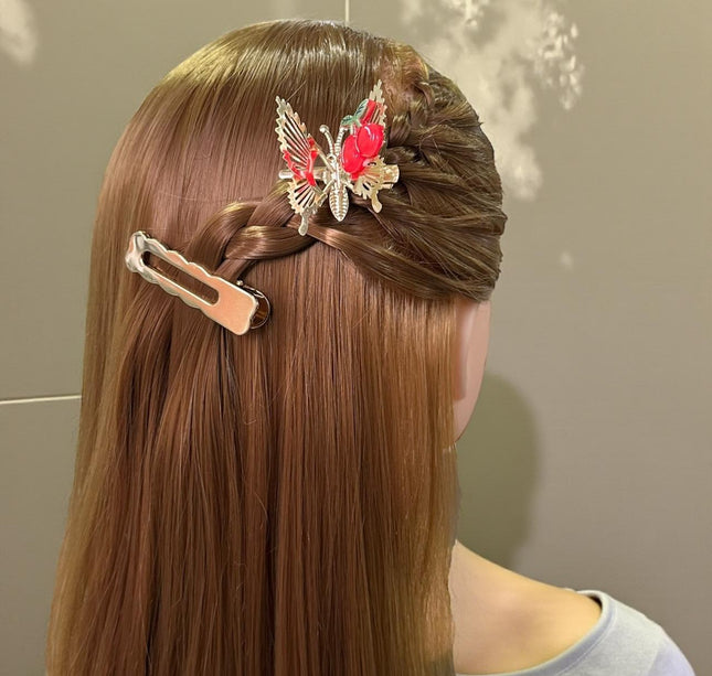 12 Pasadores Mariposa con Cereza $7.2 c/u