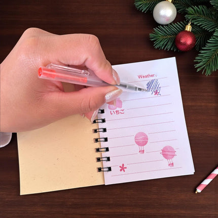 12 Libretitas Navideñas Santa con Lapicero $5.9 c/u