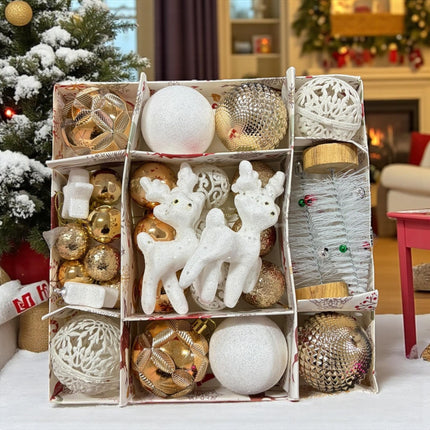 Set Navideño Esferas y Decoraciones Brillos