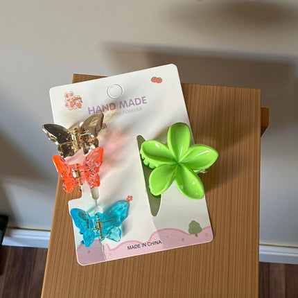 12 Sets Pincita Hawaiana con 3 Mariposas $6.5 c/u