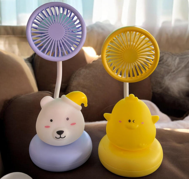 Ventilador con Base de Animalitos
