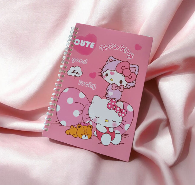 12 Libretas Kitty espiral $15 c/u