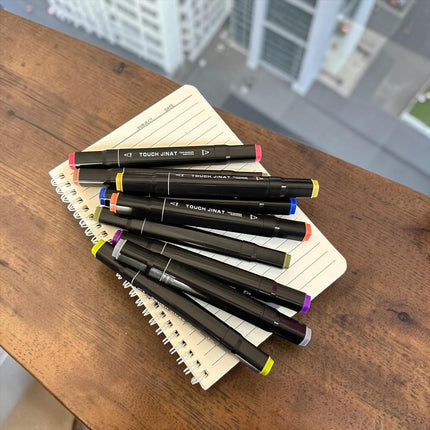 Estuche de 24 Plumones Doble Punta