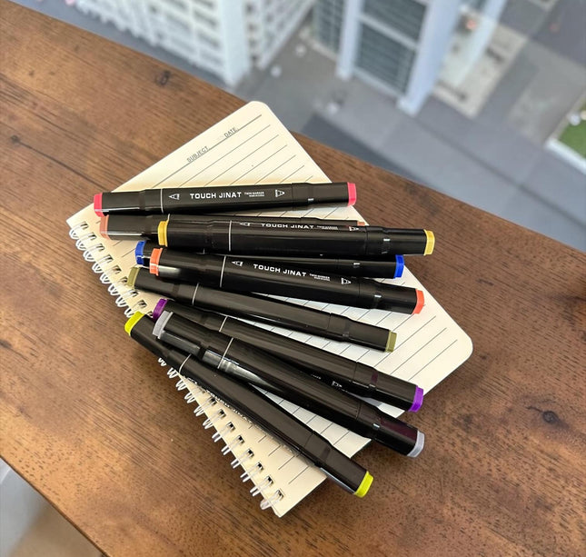 Estuche de 24 Plumones Doble Punta