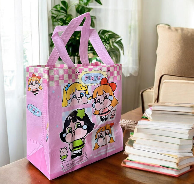 12 Bolsas Reutilizables Chicas Superpoderosas $7.7 c/u