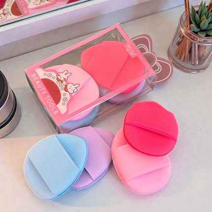 12 Sets de Esponjas/Borlas de Maquillaje $6 c/u