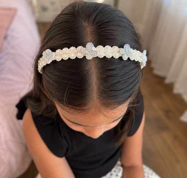 OFERTA!!! 12 Diademas Decoradas Perlas (Modelo Variado) de $9.75 A SOLO $7.42 C/U