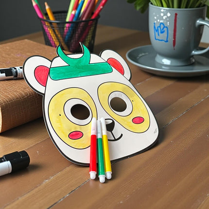 12 Antifaces Animalitos para Pintar $6.5 c/u