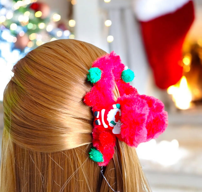 12 Pinzas navideñas Decoradas mini pompom $12.75 c/u