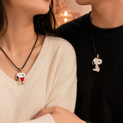 12 Duos Collares Snoppy "I Love You" $11 c/u