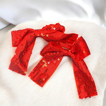 12 Pares de Moños Lentejuelas Colores $8.5 c/u