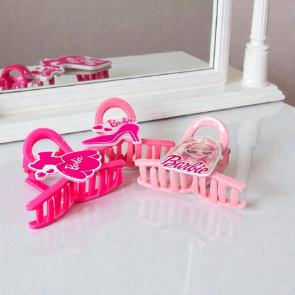 12 Pinzas Barbie Para Cabello $7.80 c/u