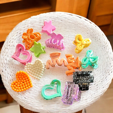 12 Sets de Mini Pinzas para Cabello Figuras $6.75 c/u