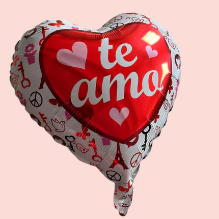 10 Globos Corazón 18 Pulgadas $4.2 c/u