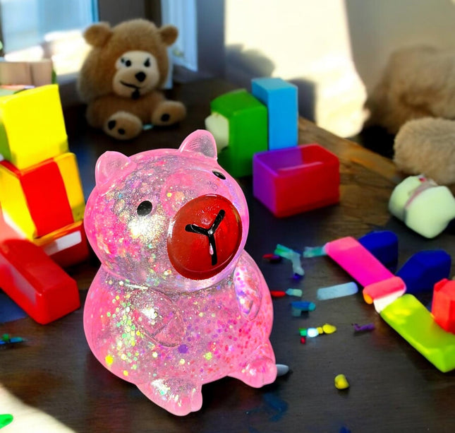 12 Squishies Capibaras Brillos $22.5 c/u