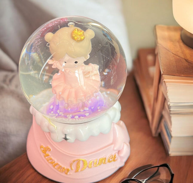 Bola de Cristal Mini Bailarina con Luz