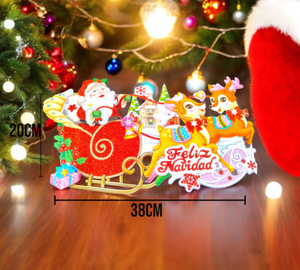 6 Decoraciónes Adorno Navideño Colgante 35 cm $13.9 c/u