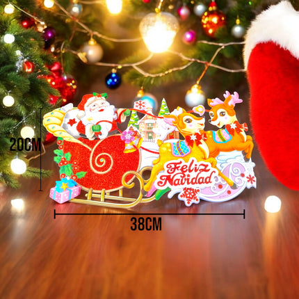 6 Decoraciónes Adorno Navideño Colgante 35 cm $13.9 c/u