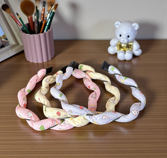 12 Diademas trenzadas Sanrio $12 c/u