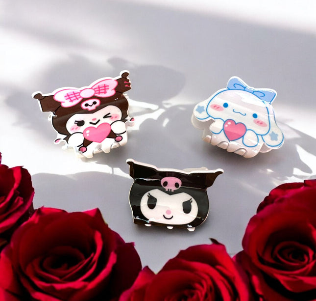 12 Pinzas Sanrio Figuras para cabello $12 c/u