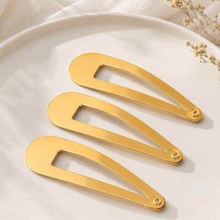 12 Sets de 3 Cucas Clasicas Doradas para Cabello $6.5 c/u