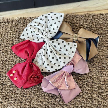12 Moños Grandes Decorados Surtidos $5.75 c/u