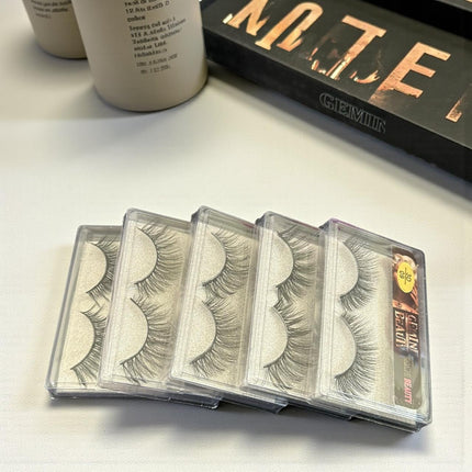 10 Pestañas postizas Gemini Beauty Dark $5.88 c/u