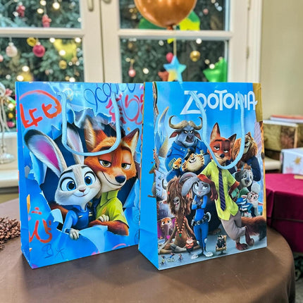 12 Bolsas de Regalo Zootopia 24cm*7cm*18cm $7 c/u