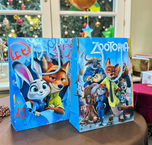 12 Bolsas de Regalo Zootopia 24cm*7cm*18cm $7 c/u
