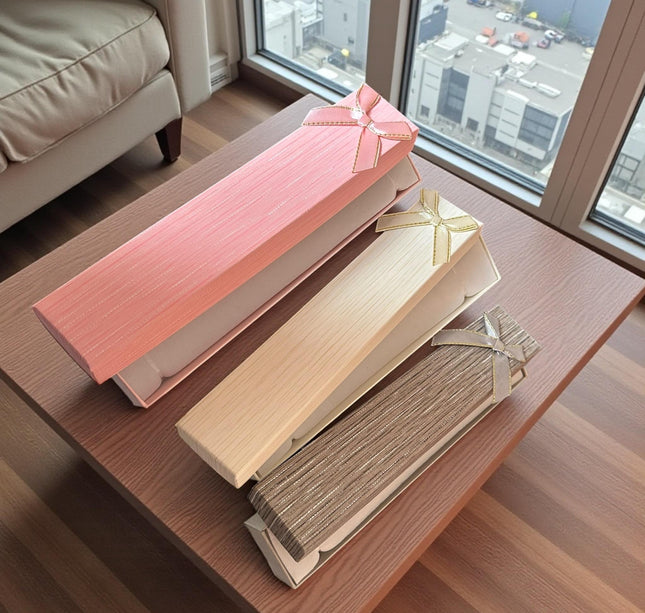 12 Cajas Regalo para Collares con Moñito $9 c/u