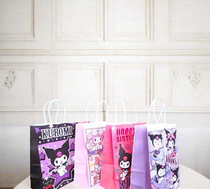 12 Bolsas para regalo Kuromi $6.5 c/u