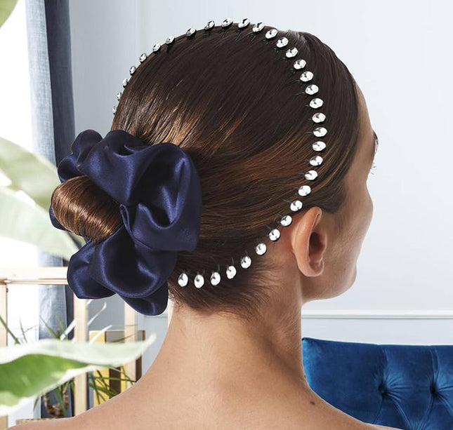 12 Diademas de Peine Espiral con Pedreria $5.5 c/u