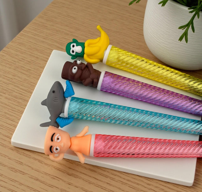 12 Lapiceros de Gel Tralalero Figura $5 c/u