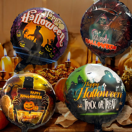 10 Globos Happy Halloween $2.5 c/u