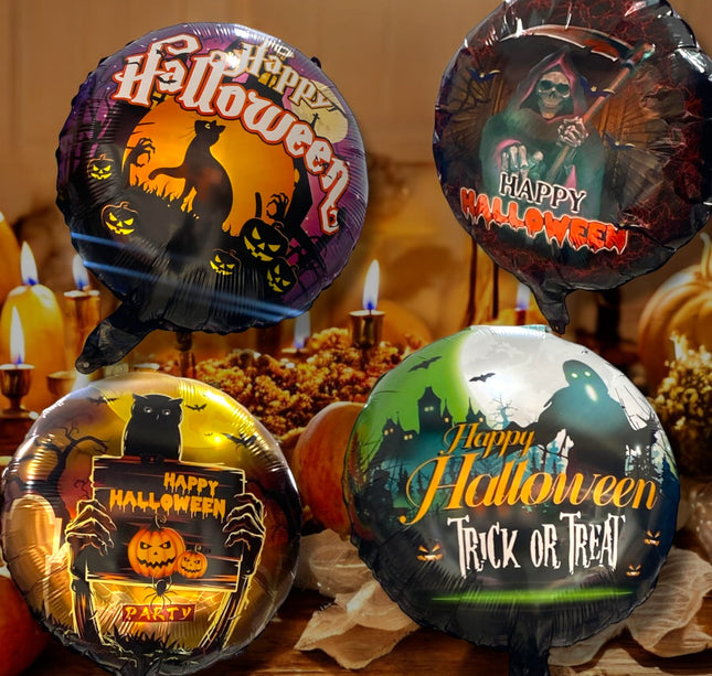 10 Globos Happy Halloween $2.5 c/u